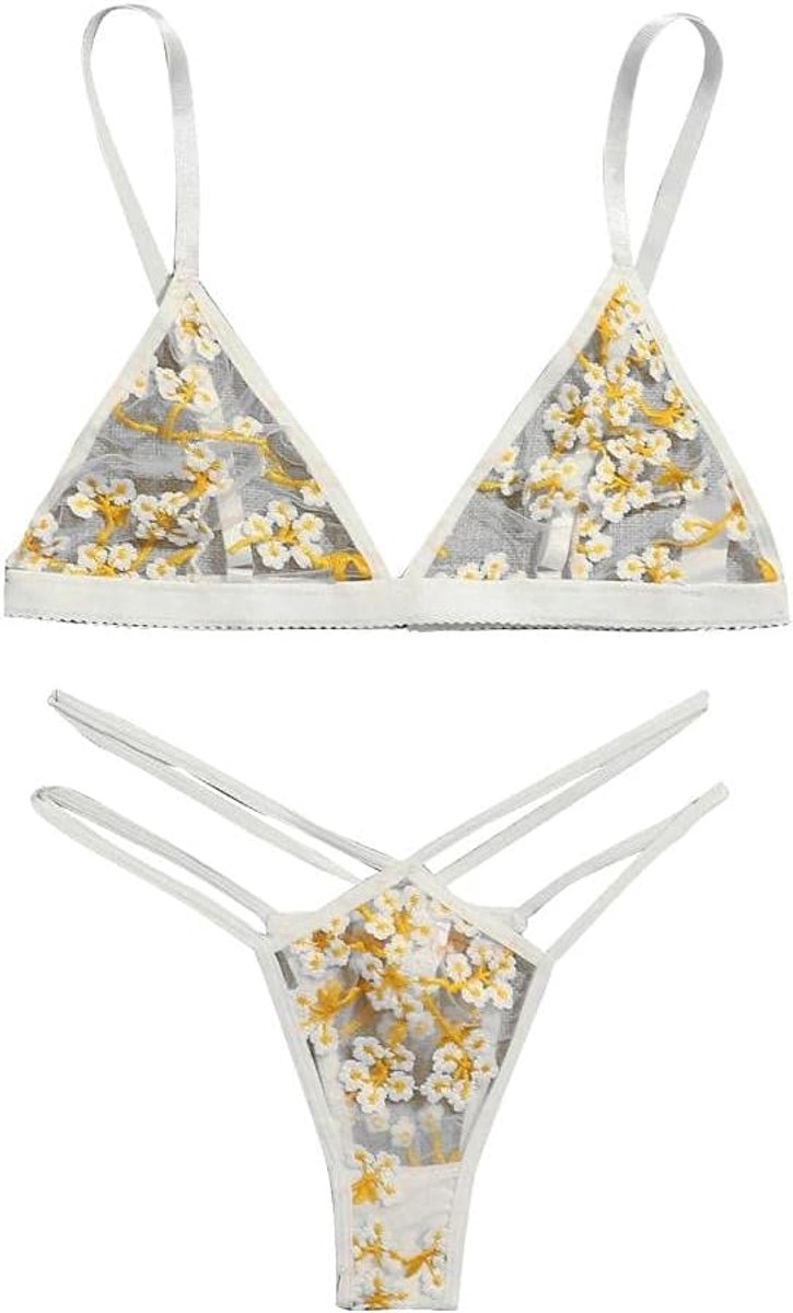 Sexy Lingerie Borduurwerk Thong Ondergoed Nachtkleding Lingerie
