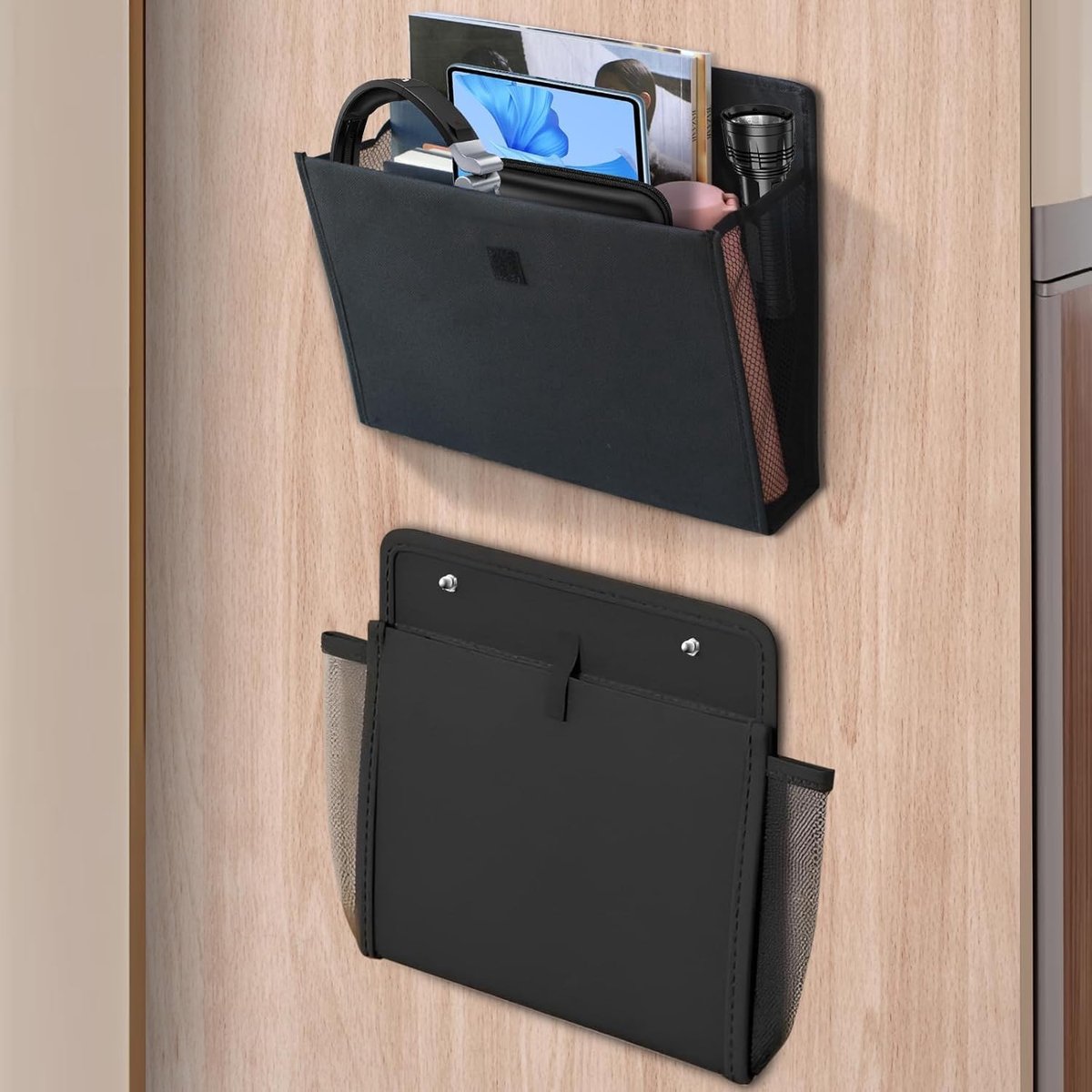 Opbergruimte voor campers met zelfklevende motorhome accessoires Essentials Caravan Gadgets, 34 x 29 x 14 cm Opvouwbare wandgemonteerde organizer voor slaapkamer, kantoor, 2 stuk