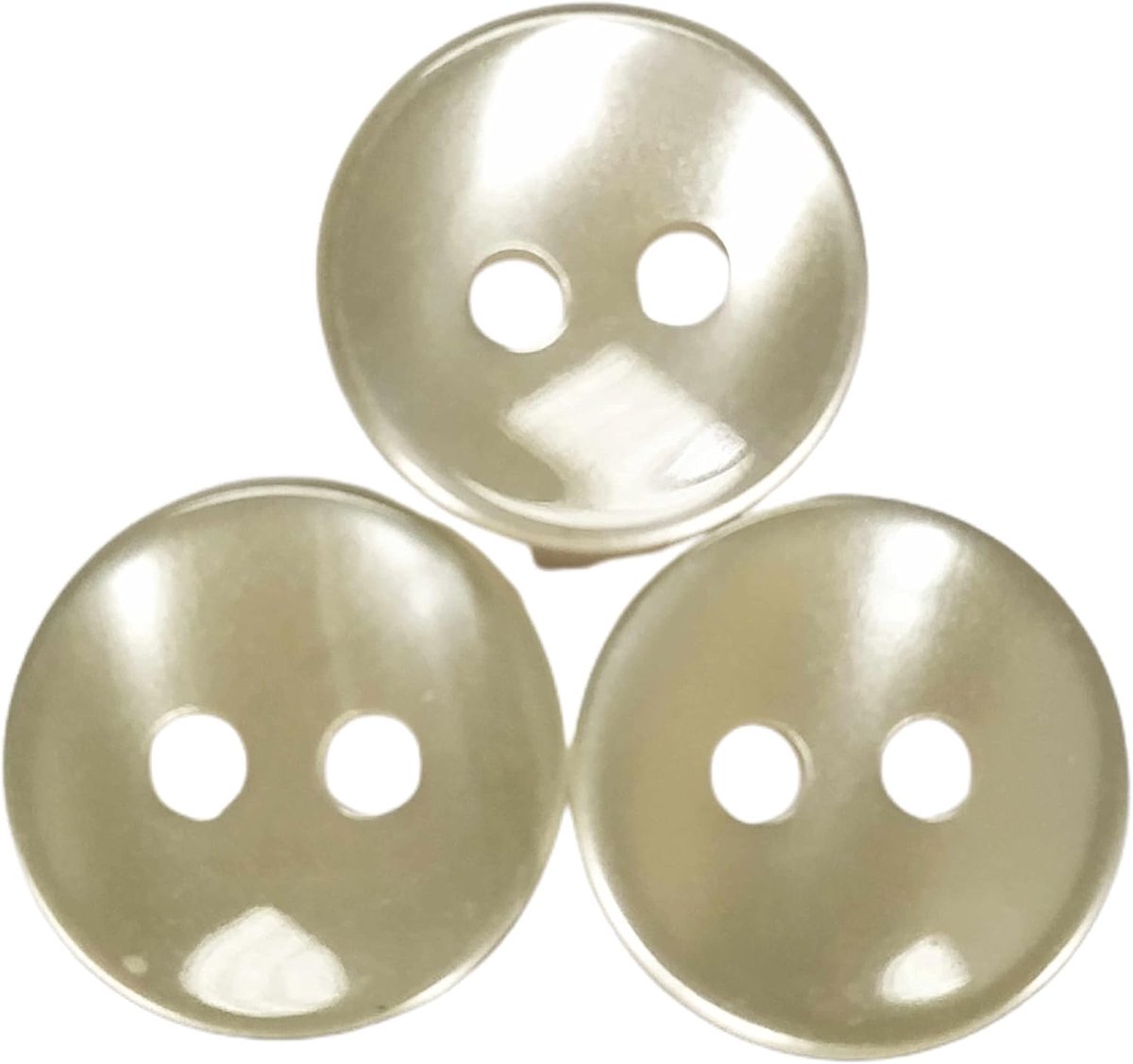 Knopen - 10 mm en 12 mm - Vervaardigd en verzonden uit Spanje (10 mm Ecru)