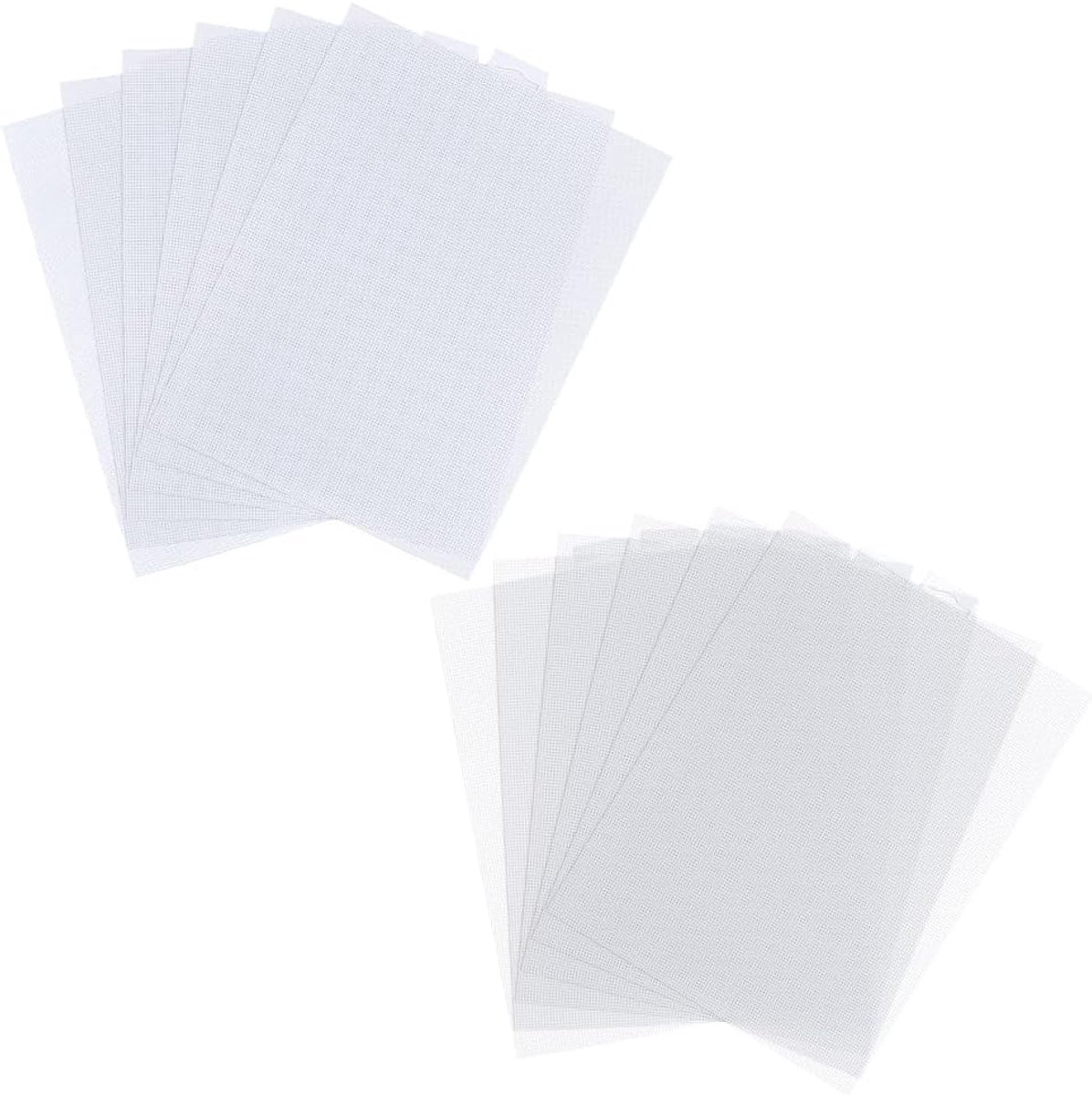 12 stuks 2 stijlen plastic raster canvas vellen 14 CT helder kruissteek Aida scherm 3D-modellen voor borduurwerk maken handwerk