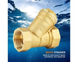 Y-vormige Messing Strainer Filter met 1" BSPP Binnengewinde, Ideaal voor Water- en Oliefilters, Efficiënte Vuilafscheiding en Verbindingselementen