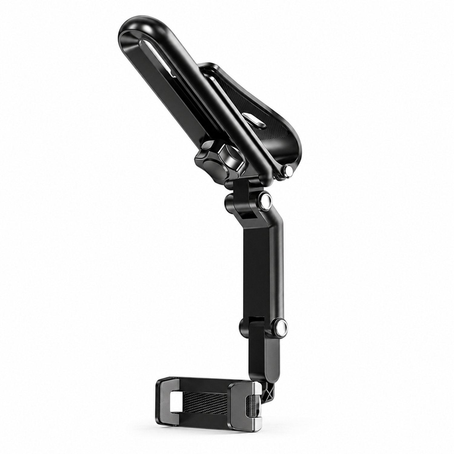 telefoonhouders auto telefoonhouder voor de zonneklep met gelede steunarm grijs met verpakkingsmaat 16 x 8 x 4 cm
