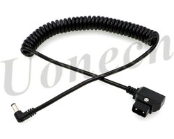 Uonecn DTap naar Haakse DC Stroomkabel 12V 2.1mm Gecoiled