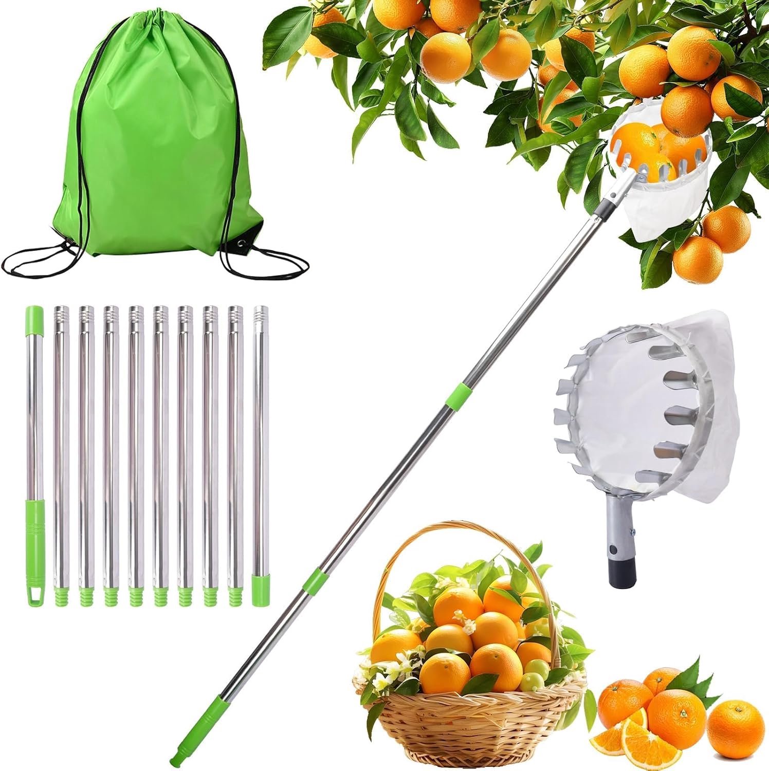 Kersenplukker, Appelplukker met Telescoopsteel, Appelplukker