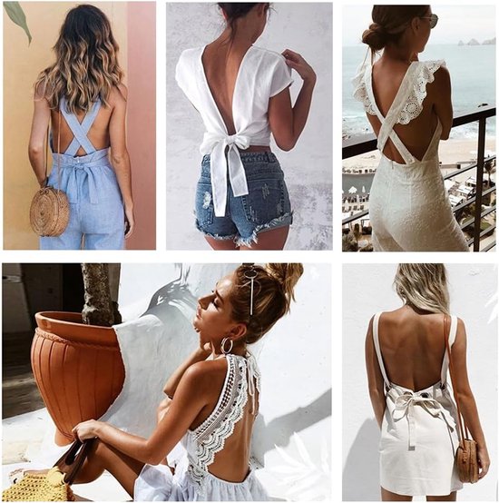 BH Push Up BH Lage Rug Bras Diepe V-hals Plunge Backless BH Multiway Strap Convertible BH Draad Lifting BH Microvezel Strap BH — afbeelding 4