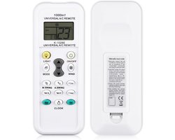 Afstandsbediening Clim K-1028E, compatibel met Daikin LG Gree Midea Haier Hitachi Sharp en meer dan 1000 merken AC infrarood draadloze afstandsbediening vervanging