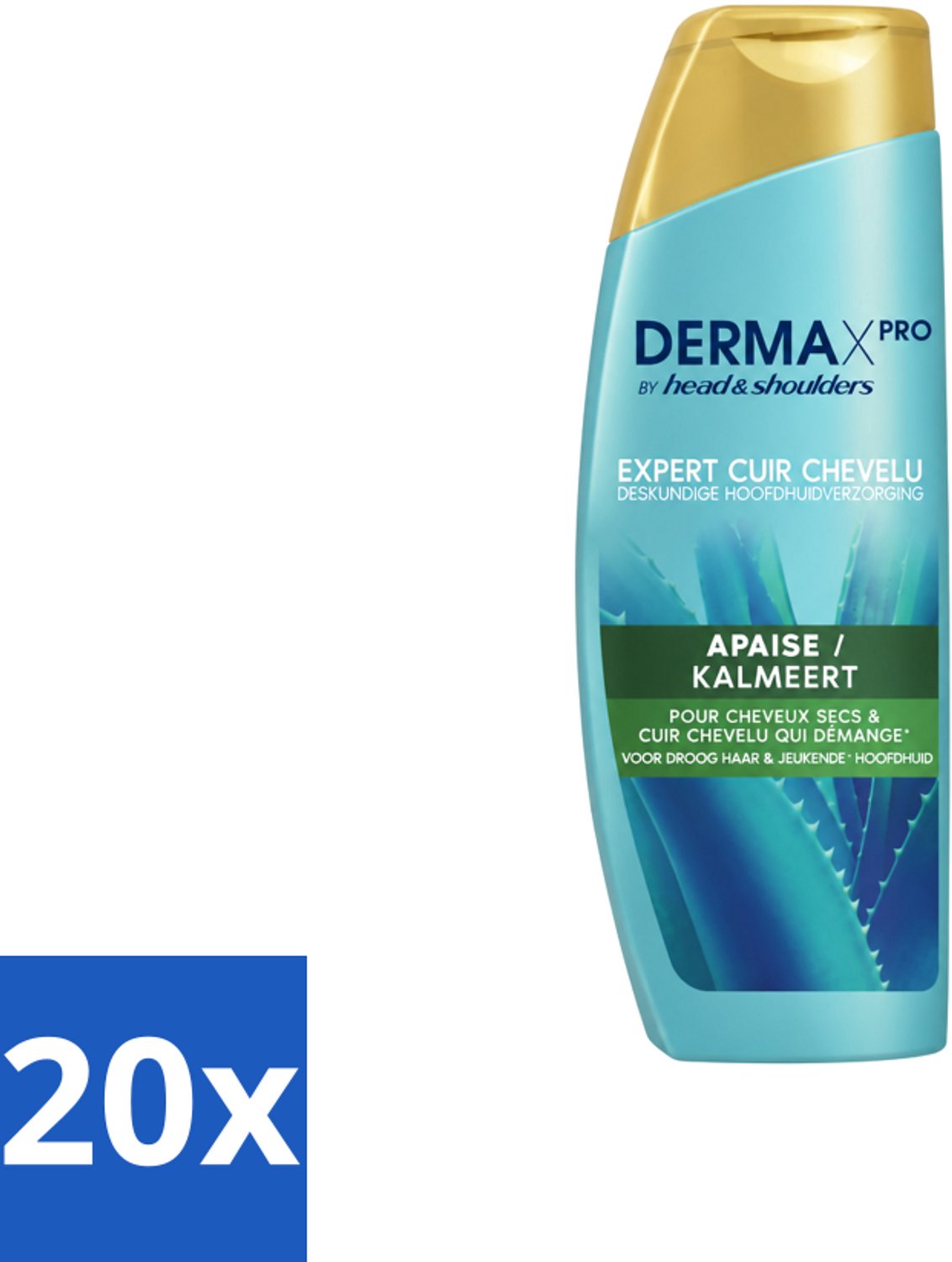 20 x Head & Shoulders - Shampoo - DermaXpro - Kalmeert - 225ml - Voordeelverpakking - 20 stuks