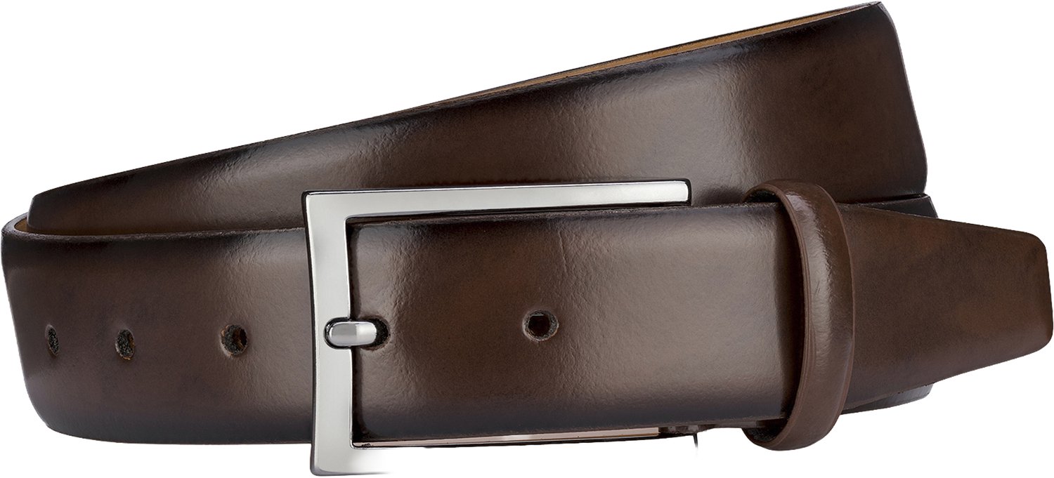 LINDENMANN leren heren riem - bruin