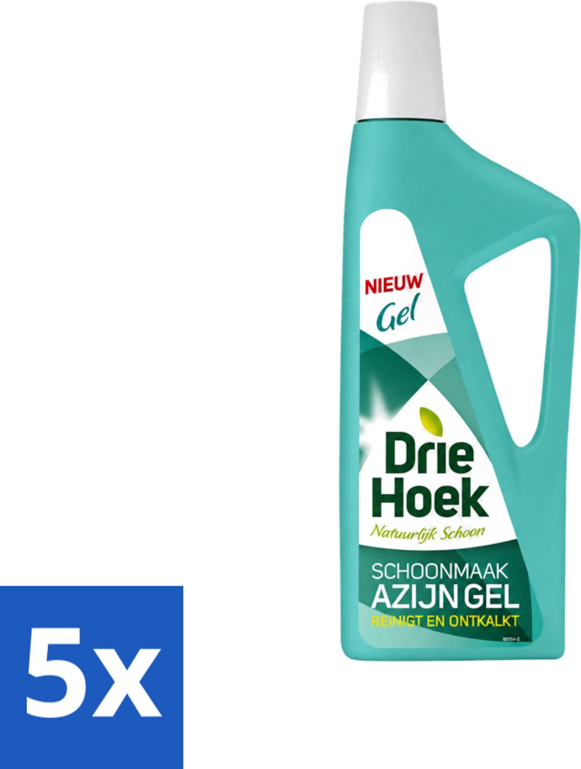 5 x Driehoek – Azijngel – 725 ml - Voordeelverpakking - 5 stuks