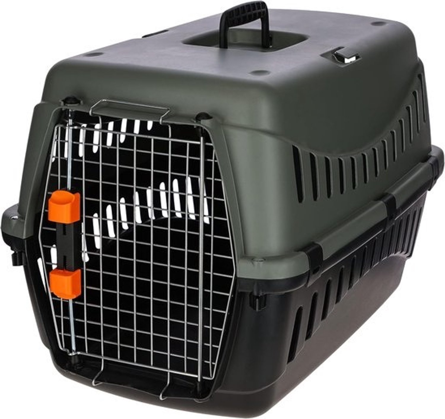 Dierentransportbox - Reisbench - Veilig vervoer - IATA-goedgekeurd - 60x40x38.5 cm - Grijs zwart