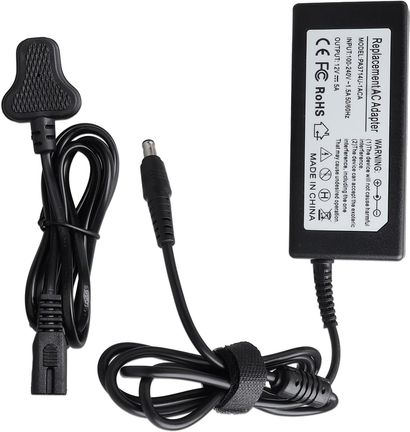 12 V 5 A voor Pioneer DJ Serato DDJ-1000, DDJ-800 en XDJ-700; adapter voor Sony AC-M1208, BDP-S1200, BDP-S1500 en BDP-S1700; voor Humax Freesat HDR-1700 decoder 100S