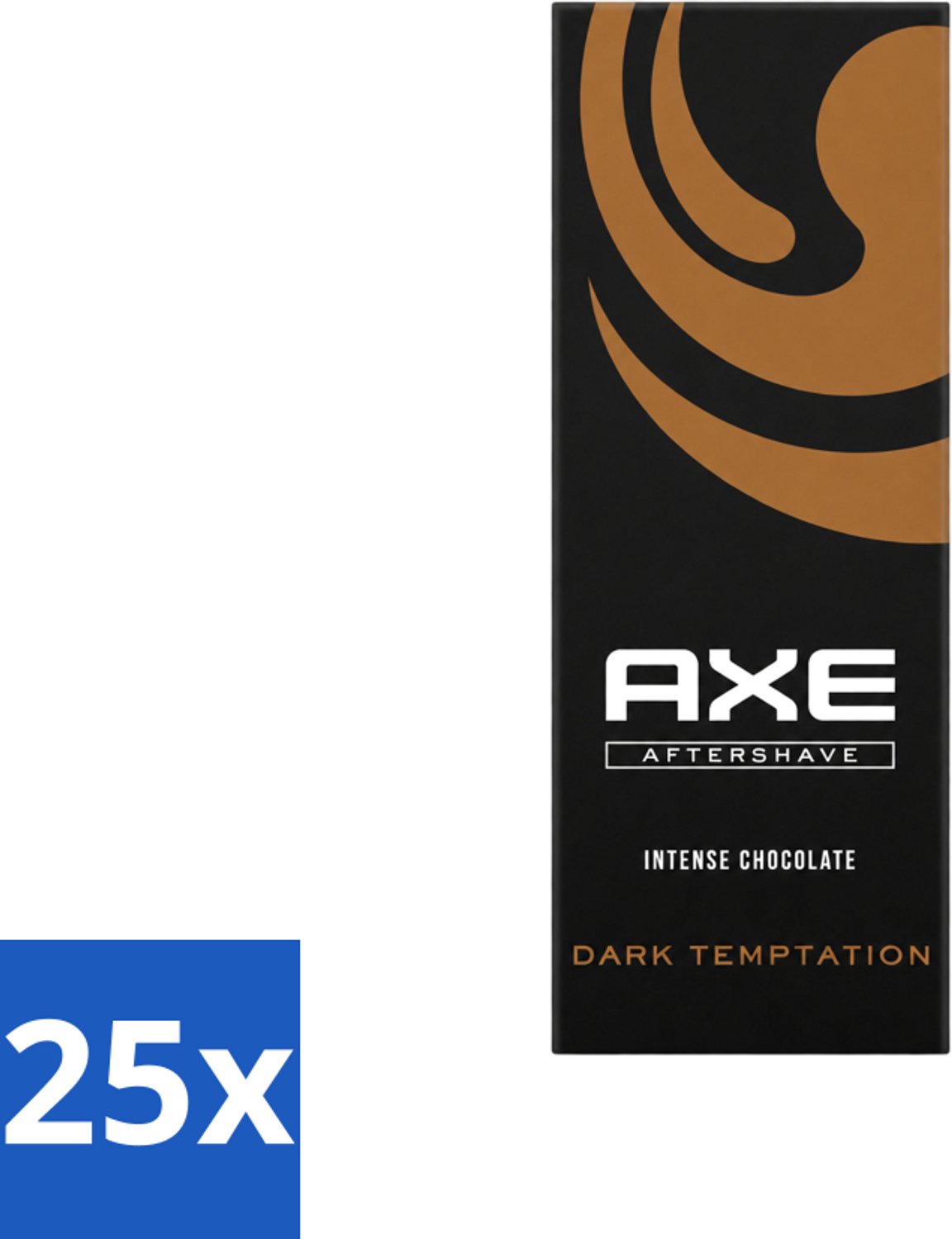 25 x Axe - Aftershave - Dark Temptation - Intense Chocolate - 100 ml - Voordeelverpakking - 25 stuks