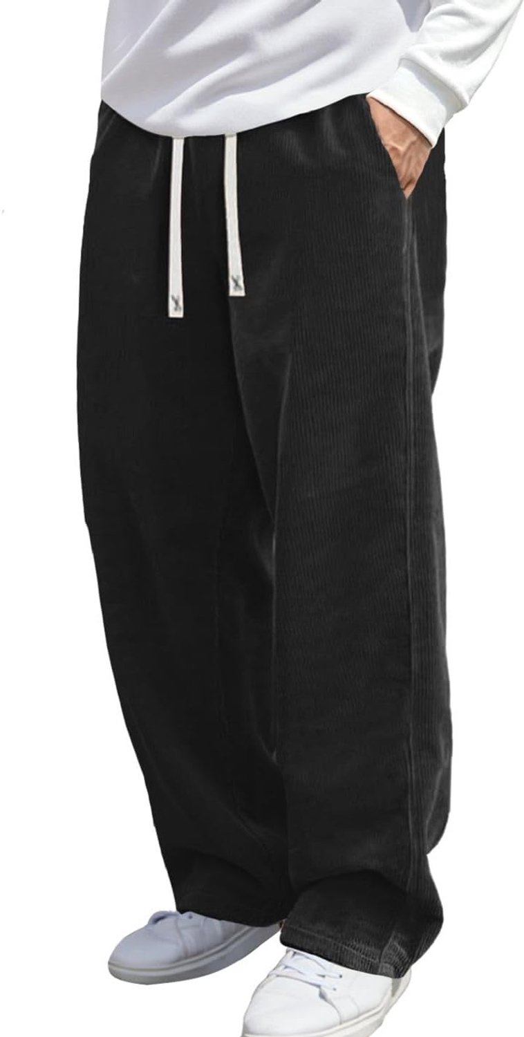 Herenjeans van corduroy, elastische tailleband