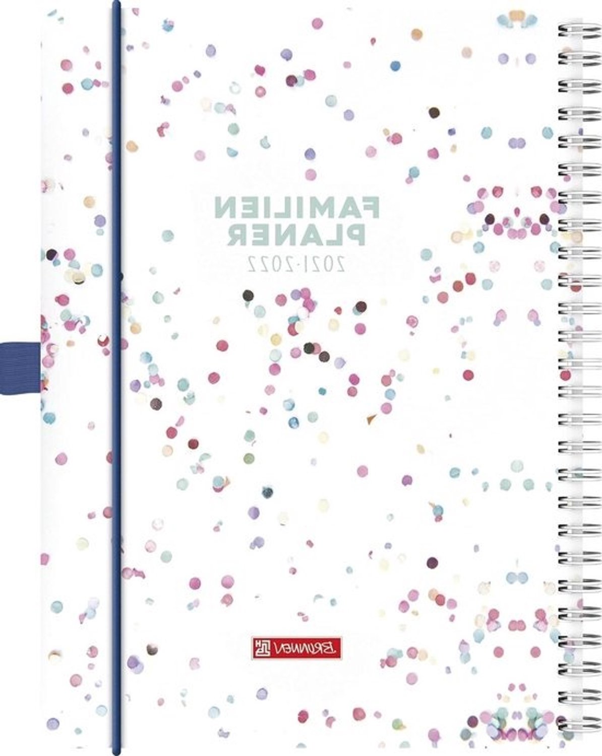 Familieplanner - Planner voor agenda’s - Gezinsplanning - Kalender van 18 maanden - 15 x 23 cm - Dots