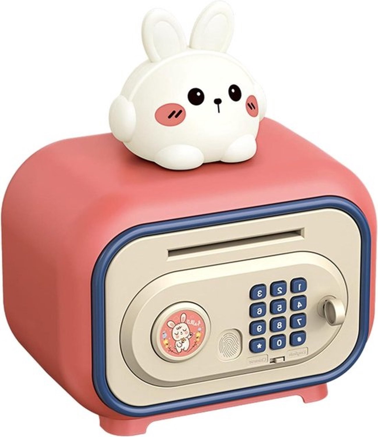 Elektronische spaarpot - Geldkistje voor munten - Leren sparen - Automatische invoer van bankbiljetten - 24 x 16 x 18 cm
