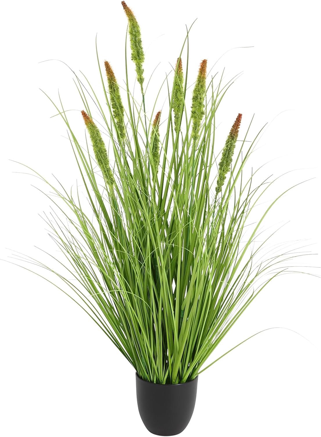 Kunstgras in pot, 90 cm, kunstgrasarrangement, kunstgras, struik voor woonkamer, slaapkamer, eetkamer