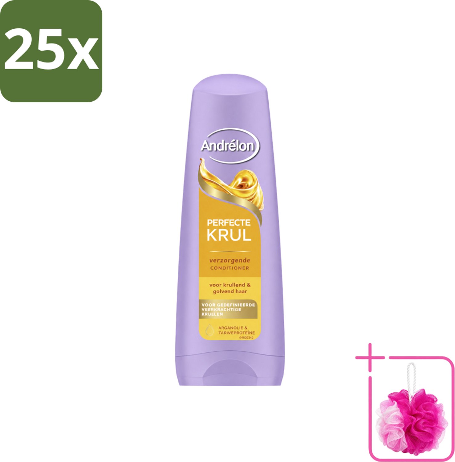 25 x Andrélon – Conditioner – Perfecte Krul – 200 ml - Bulkverpakking - Krullen verzorgen - Douchemop - Krullen pluisvrij