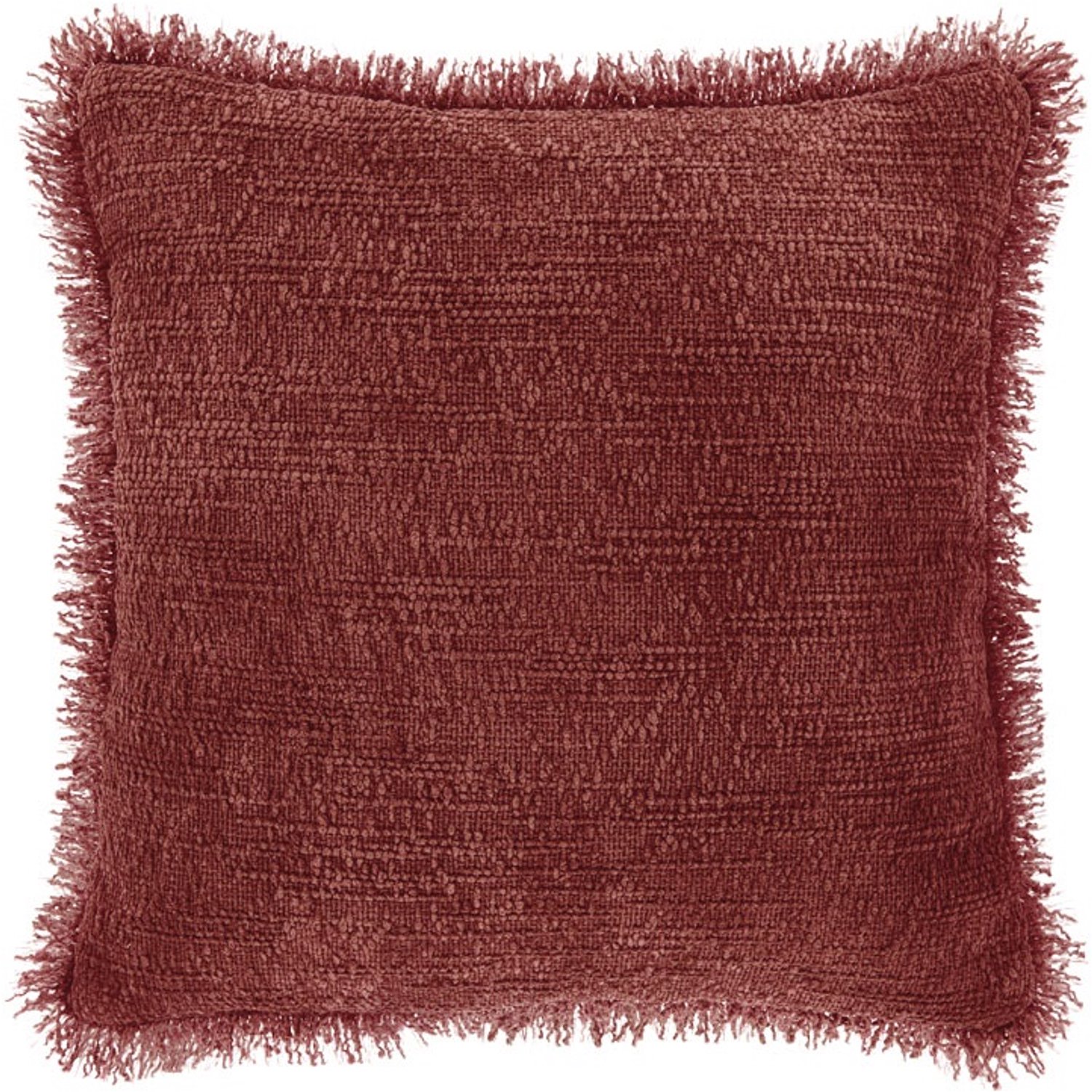 Unique Living Sierkussen Amy - marsala - 45x45cm Bruin