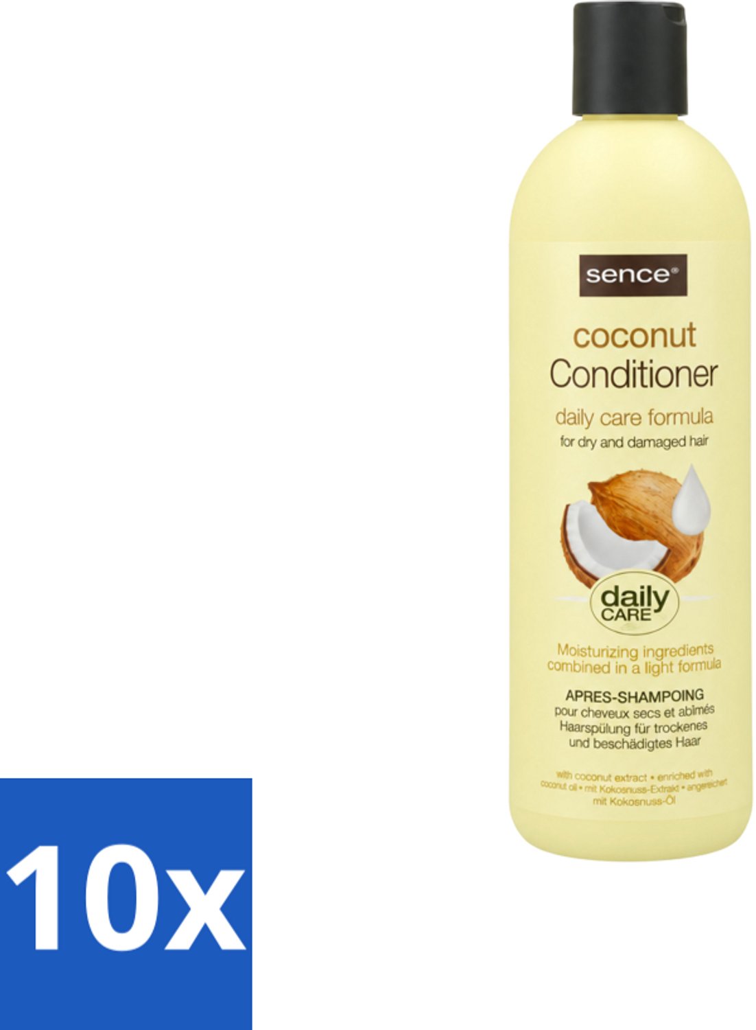 10 x Sence – Conditioner – Coconut – 400 ml - Voordeelverpakking - 10 stuks
