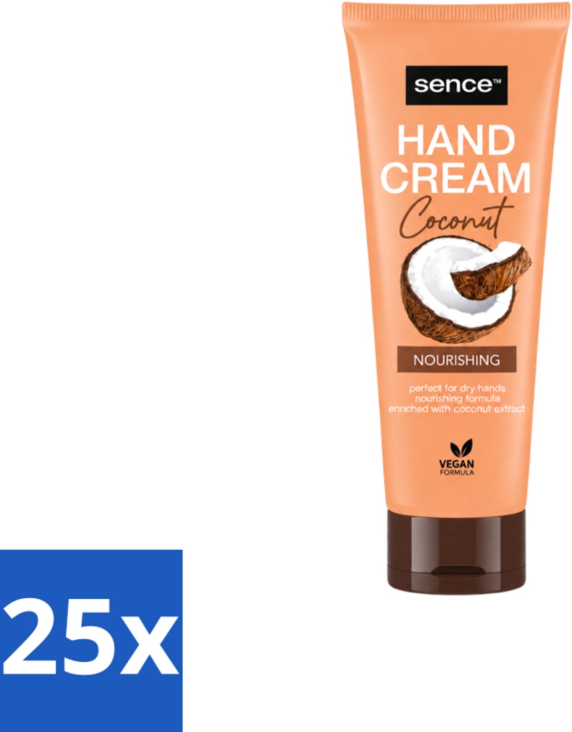 25 x Sence – Handcrème – Coconut Nourishing – 75 ml - Voordeelverpakking - 25 stuks
