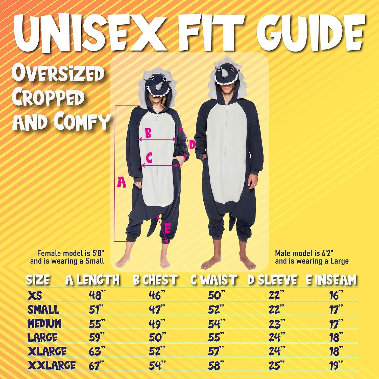 Onesie voor volwassenen, Halloweenkostuum, dier, dinosaurus, haai, uniseks, pluche, eendelig cosplay-pak voor volwassenen, mannen en vrouwen
