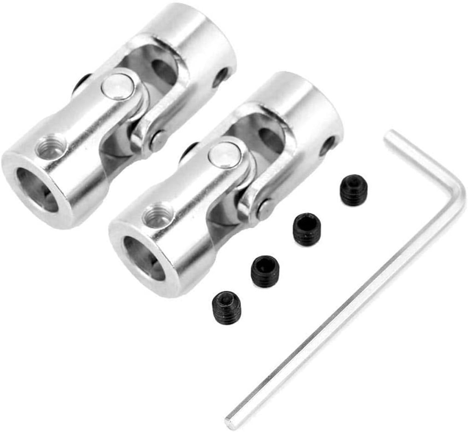 Joint kit 8-8 mm - staal - universeel - voor modelauto's en schepen - 2 stuks - m-winkel