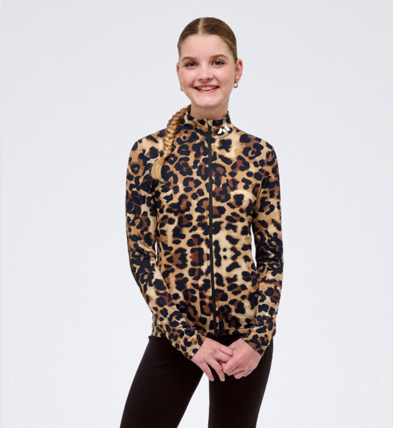 Mountain Hero Rugbeschermer Wintersport Kids - Uitwisselbare Beschermingspad - Snow Leopard - Maat 116