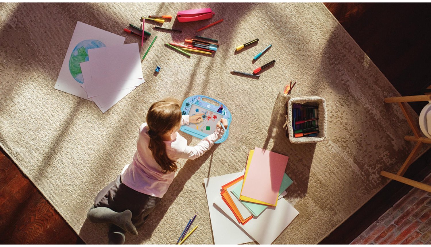 Frozen Magnetisch Meerkleurig Tekenbord met accessoires A5 Formaat