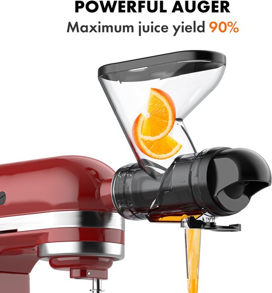 Juicer opzetstuk voor blender en sapcentrifuge, dubbele vulschacht — afbeelding 2