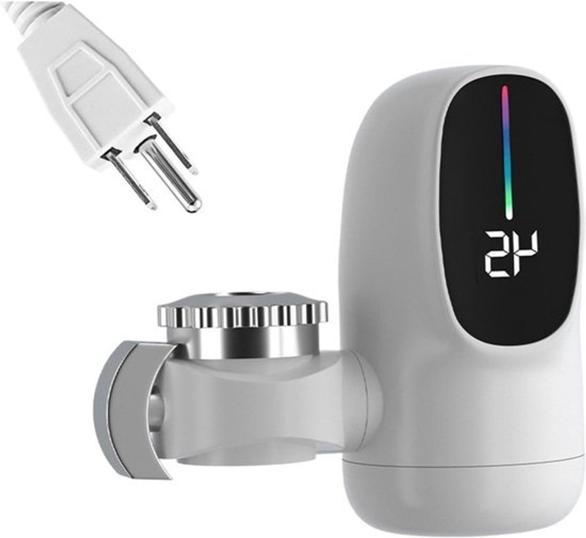 Elektrische Verwarmingskraan - Directe Boiler Kraan - Snel Warm Water - LED Temperatuur Display - 3000 Watt - Wit