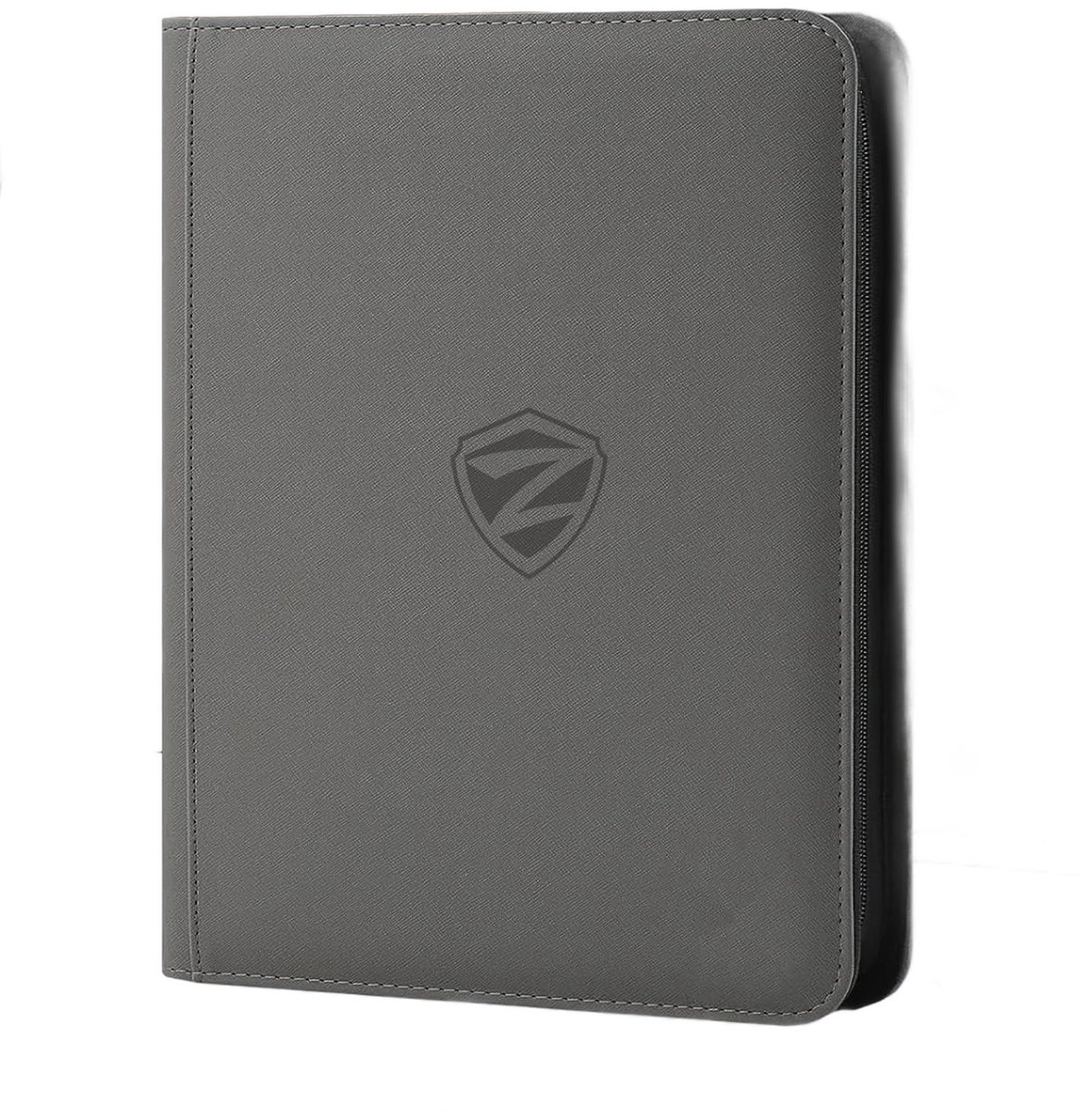 Currero Toploader Binder - Verzamelmap Kaarten - Geschikt voor Pokemon - 4 Pocket - 9 Pocket - 12 Pocket - Trading Card Map - Toploadermap - Grijs - 360 Kaarten