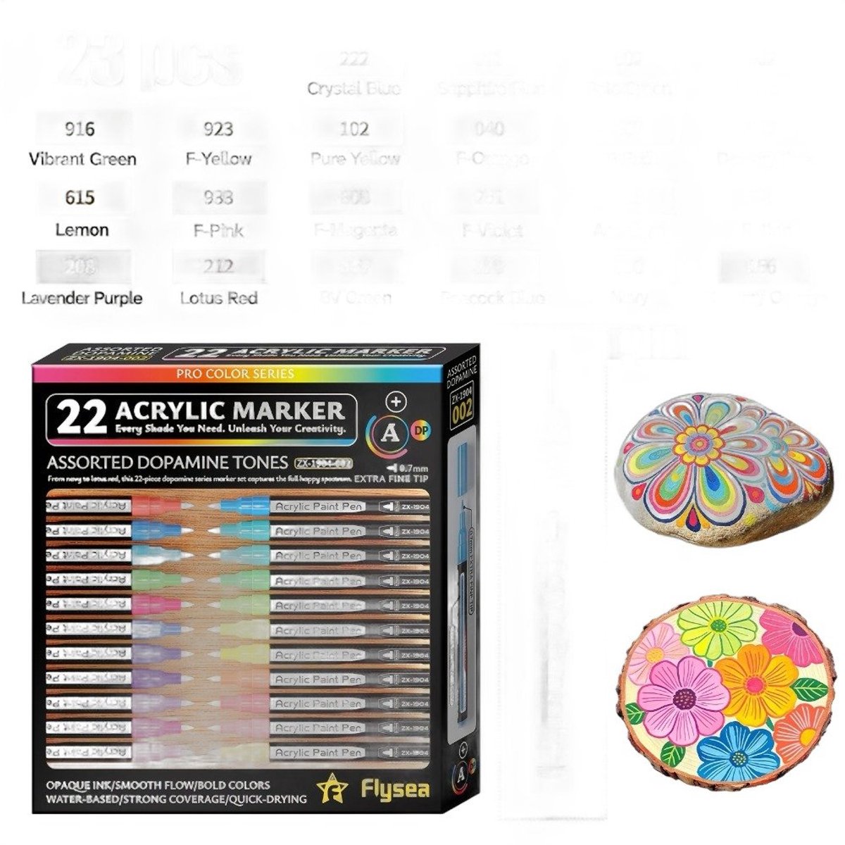 Currero Aquamarkers - Twinmarkers - Brushpennen - Stiften - Markeerstiften Op Waterbasis - Dual Tip - Tekenen En Kleuren - Set Van 23 Stuks, Mix