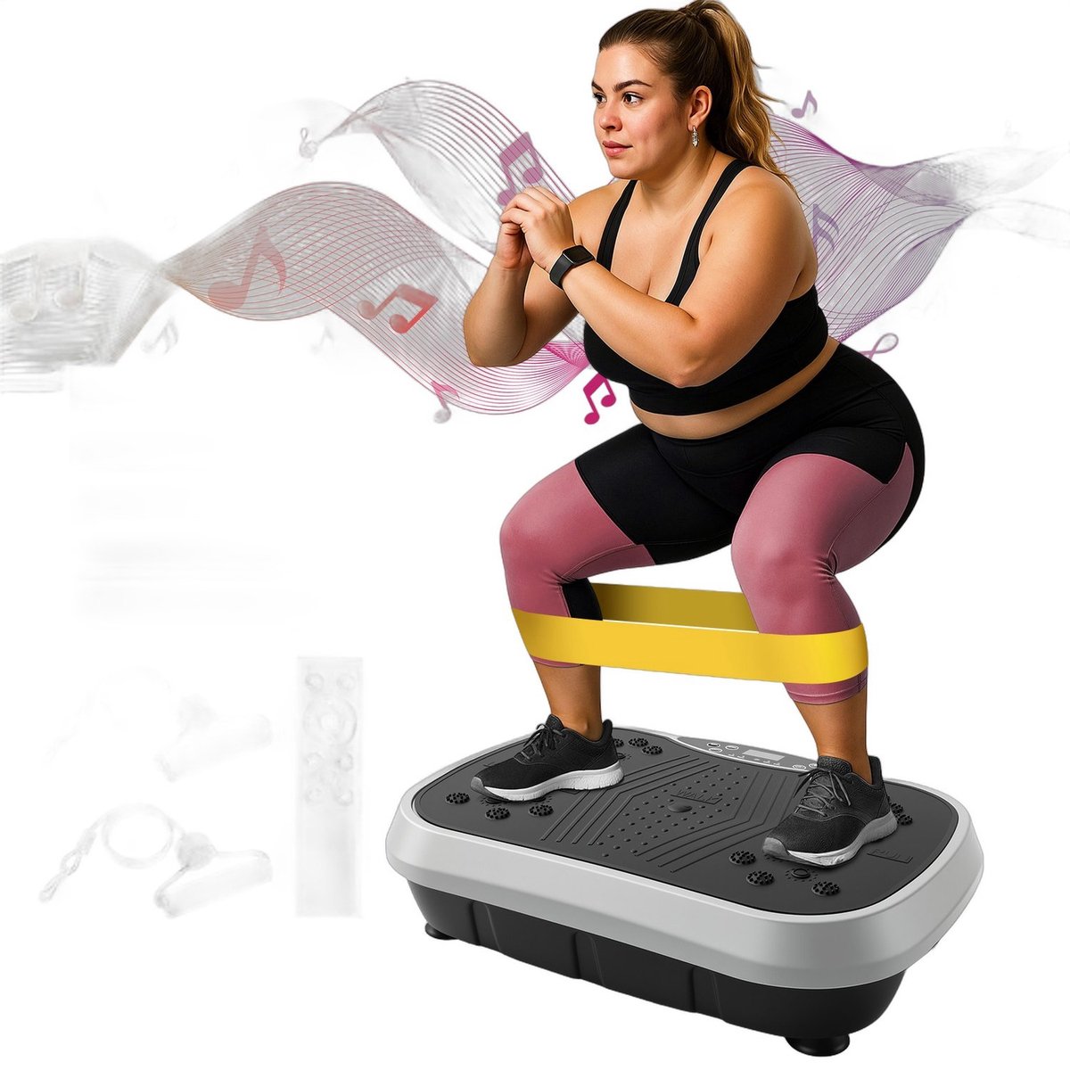 Currero Vibration Plate - Trilplaat Fitness - Vibratieplaat - Trilplaat - Fitnessapparaat - Bloedsomloop - Thuis Trainen