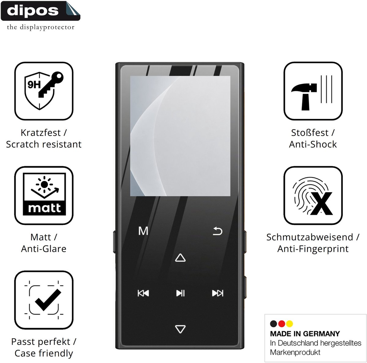 dipos – 2x Matte Pantserfolie geschikt voor SWOFY D50 | 9H Screenprotector