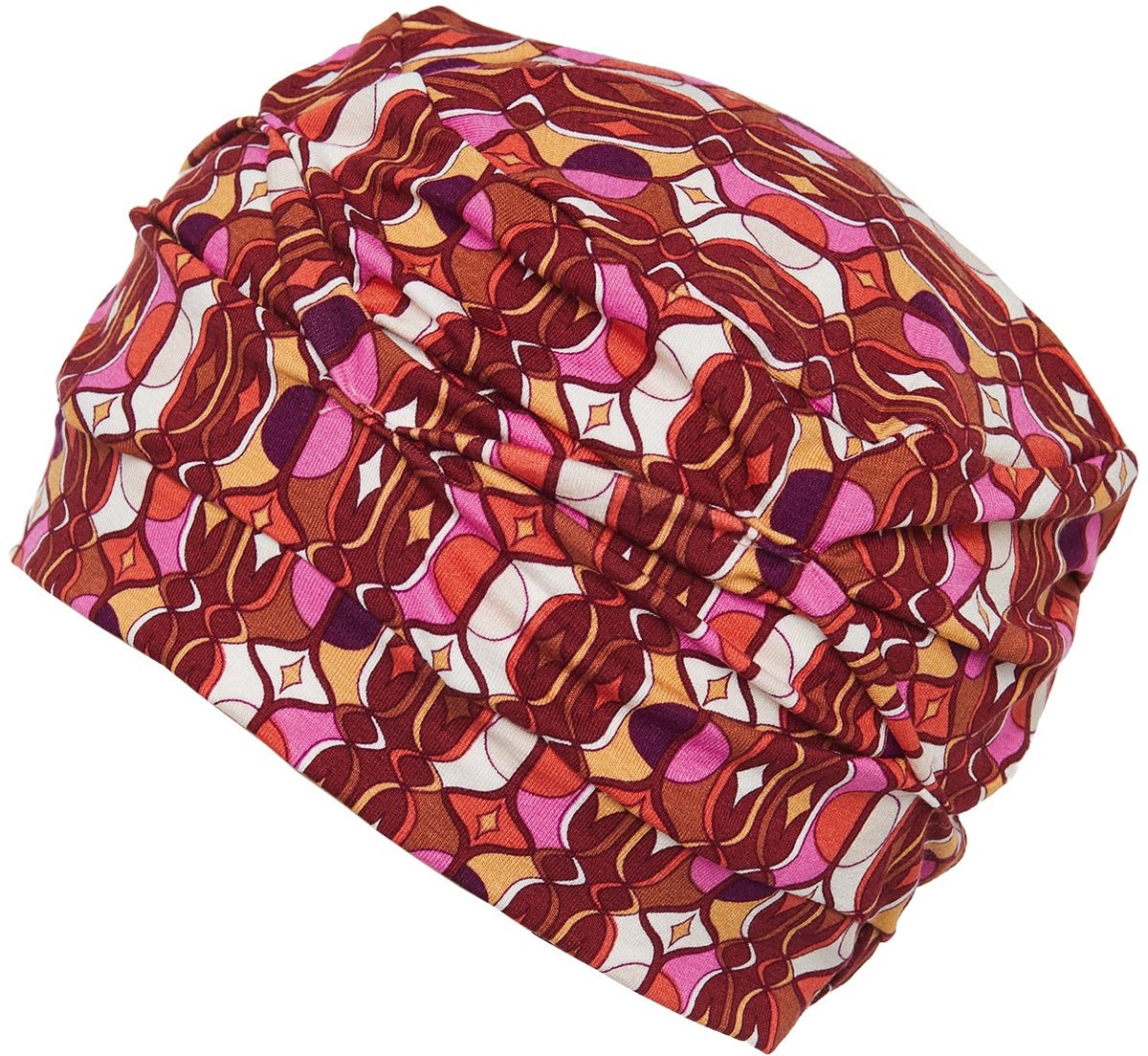 Gisela Mayer chemo muts Bahama - print - Bordeaux rood