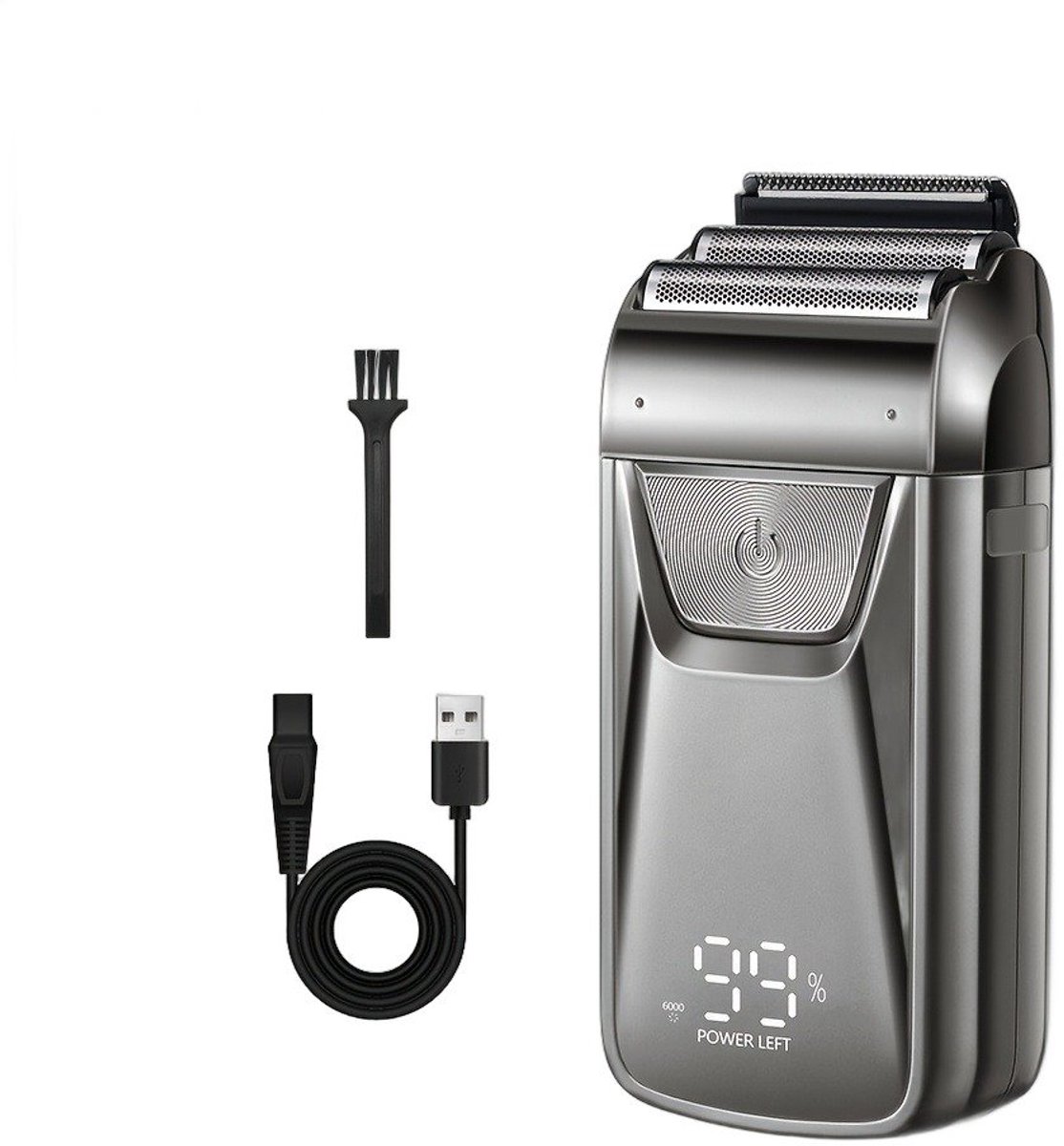 Currero Foil Shaver - Scheerapparaat Mannen - Hoofd Scheerapparaat - Head Shaver - Tondeuse met Trimmer - Lichaam en Baard - Oplaadbaar