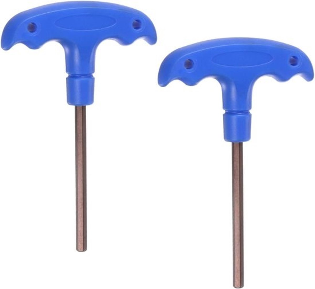 T-Handvat Inbussleutel - Zeskantsleutel Reparatie Tool - Apparaten Repareren - Dubbele Platte Kop - 5 Stuks - Zwart