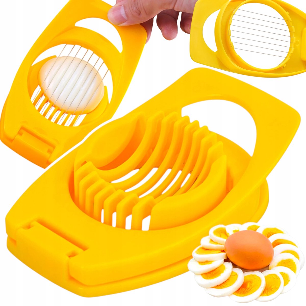 Eiersnijder & Groentesnijder met Draad - Keuken Gadget