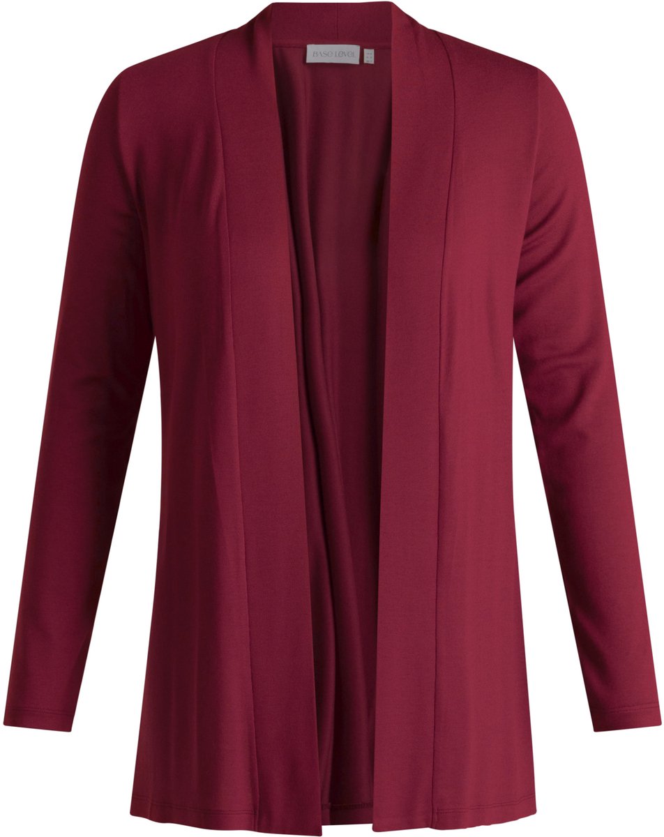 BASE LEVEL CURVY Ayla Vest - Wine Red - maat 2(50)