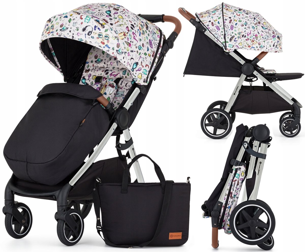 Petite&Mars Royal 3 Limited Kinderwagen - Tattoo Zilver