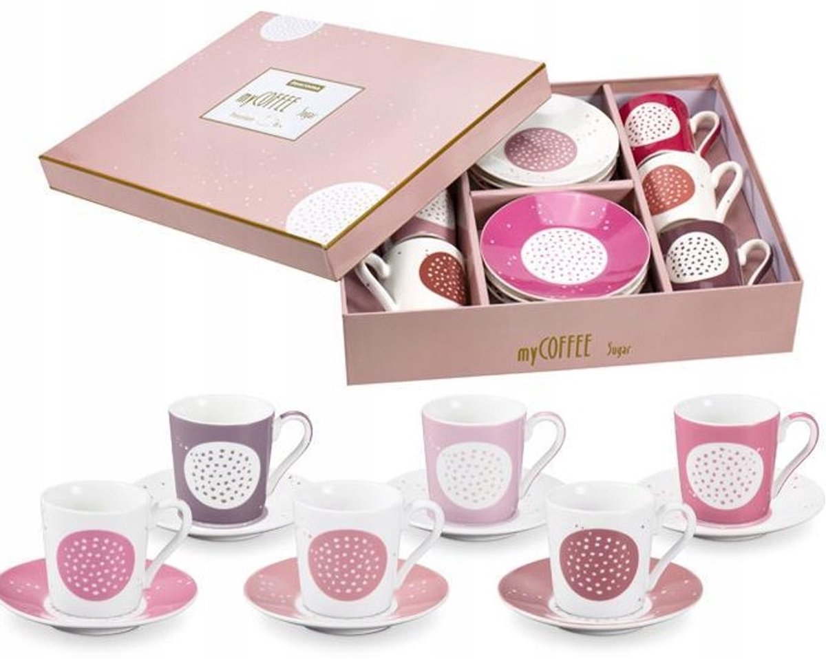 Tescoma myCOFFEE Espressokopjes met Schotels - 6 stuks
