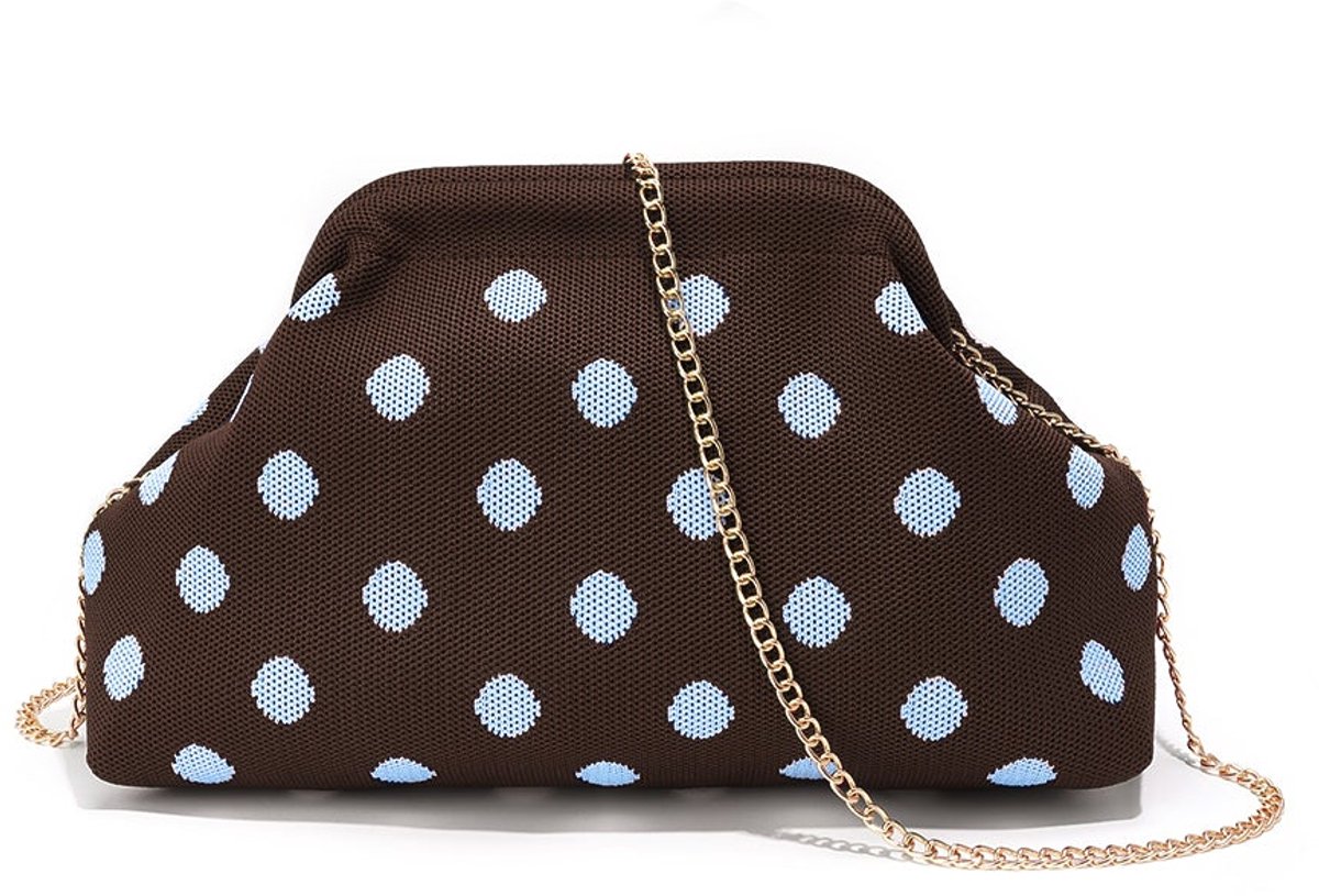 Linn - Crossbodytas met stippen - Polyester - - Blauw