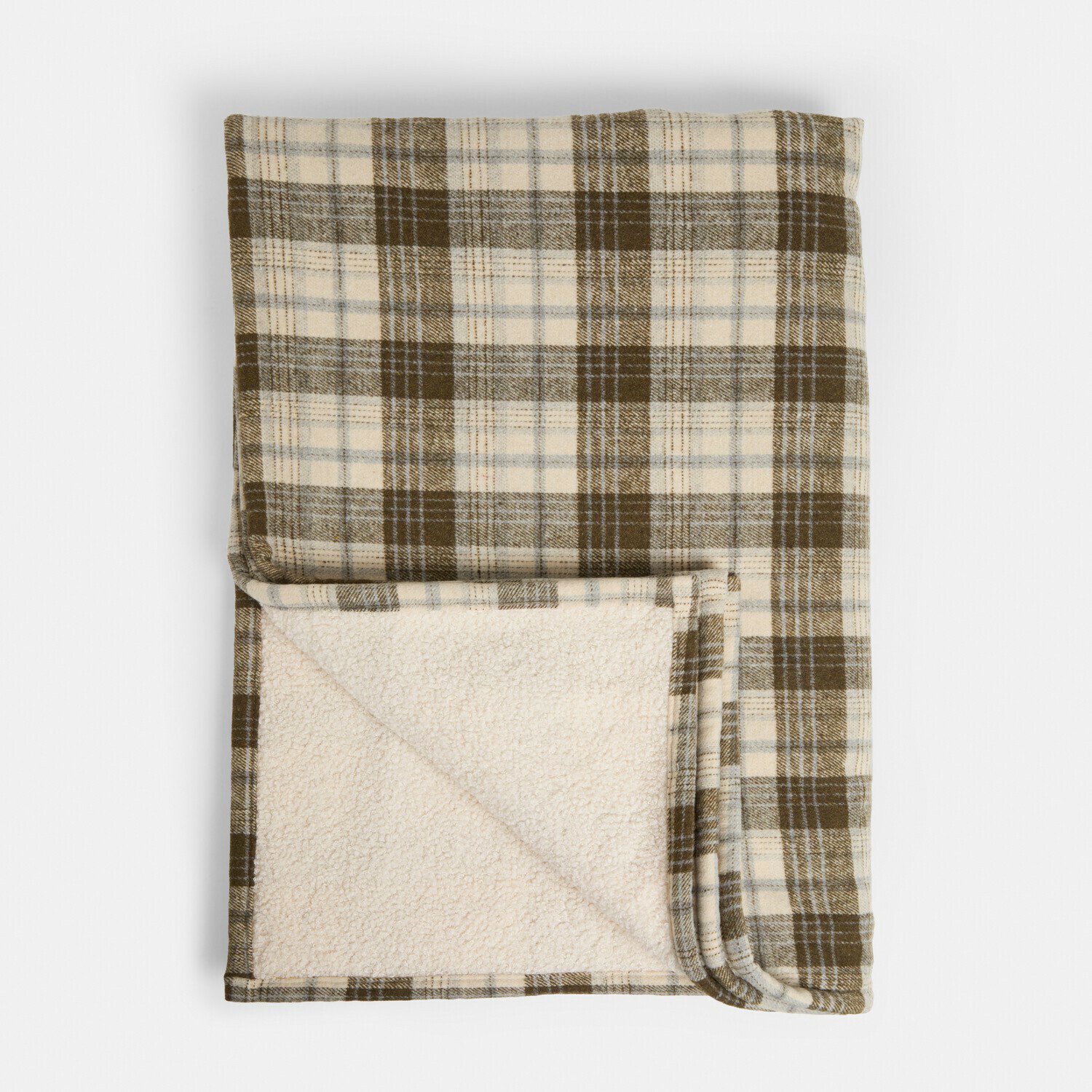 Loberon Plaid Harvie bruin/crème
