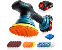 Vesto® Draadloze Polijstmachine - Accu Poetsmachine - Poliermachine voor Auto - Autopoetskit - voor Waxen, Polijsten & Lakherstel