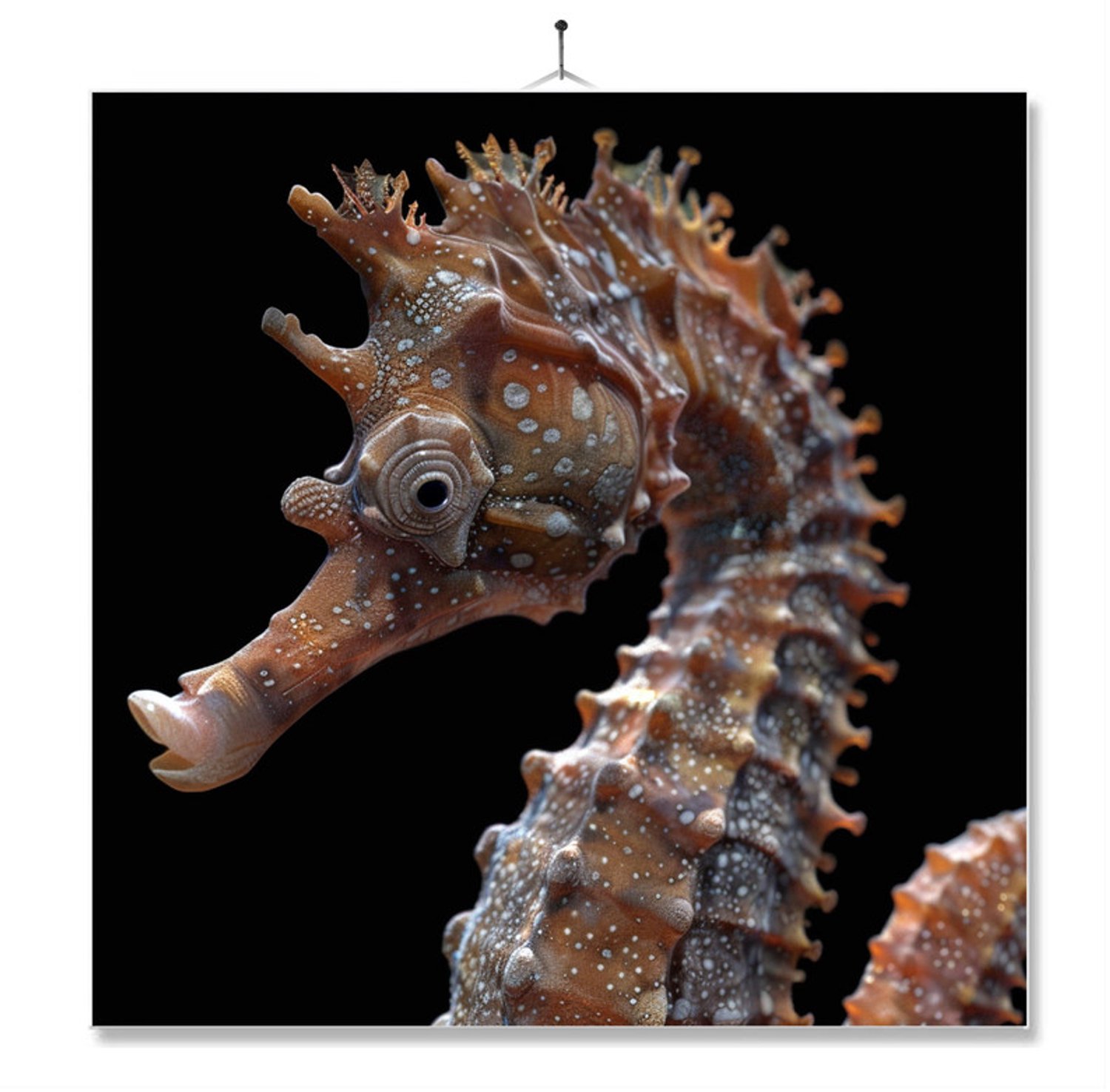 MC Living Tegel Met Opdruk | Geschenk | Dier | Closeup | Zeepaard Ontwerp 1