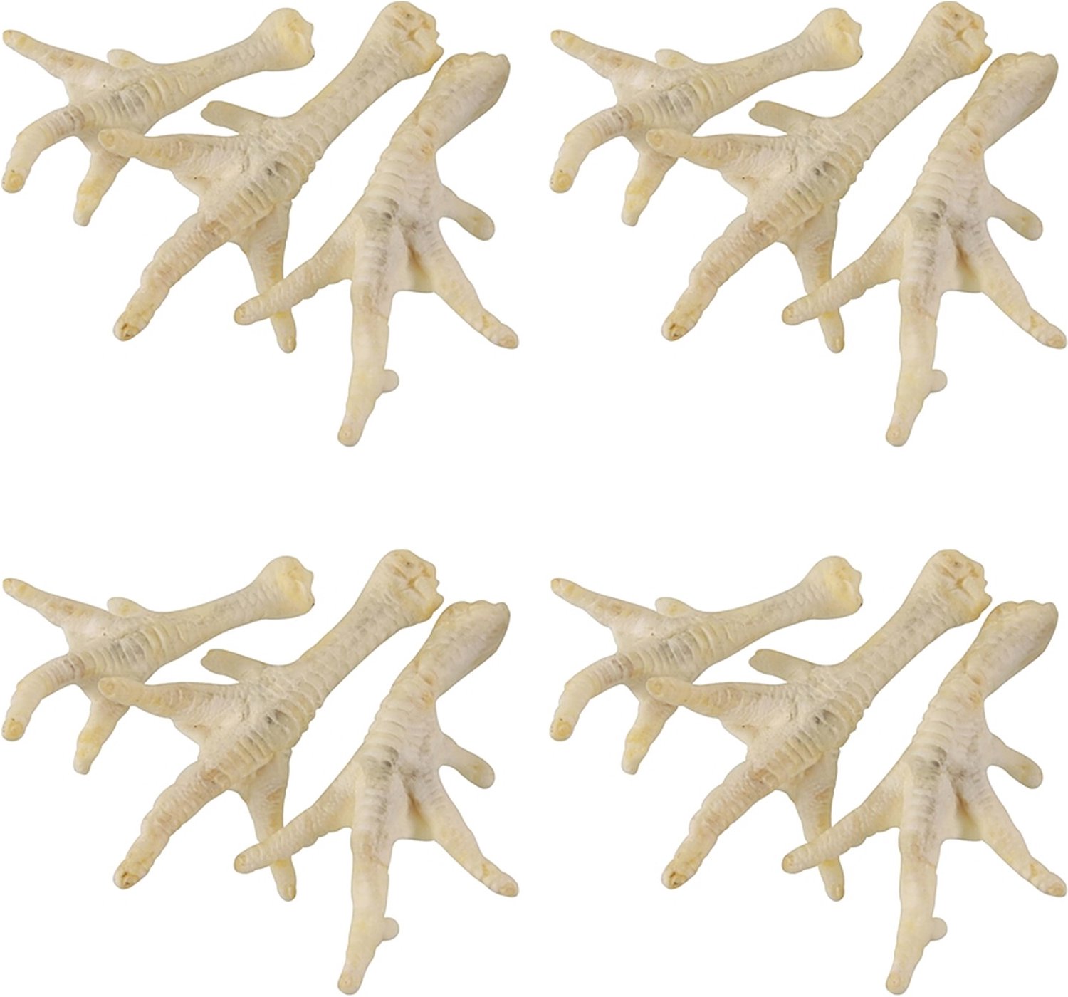Petsnack Kippenpoten Wit - Knapperige Hondensnack met Honing - 4 x 70 stuks - Multipack