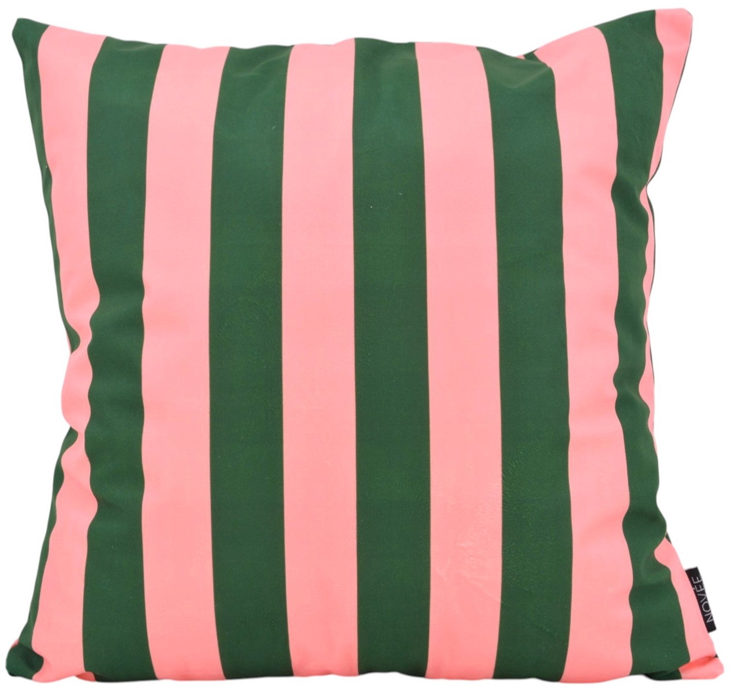 NOVÉE Sierkussen Streep Roze/Groen | 45x45 cm | Katoen/Polyester