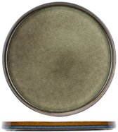 Cosy & Trendy Dinerborden Quintana Green - Porselein - Groen - Vaatwasserbestendig, Oven- en Magnetronbestendig - Ø 28 cm - 4 Stuks