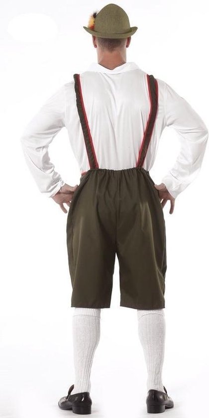 Oktoberfest - Costume / pantalon habillé en lederhosen tyrolien vert /  rouge pour... | bol.com