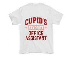 Kantoor Assistent Shirt – CUPID'S FAVORITE OFFICE ASSISTANT – Werk Outfit – Unisex T-Shirt voor Dames & Heren – Leuk Cadeau voor Valentijn